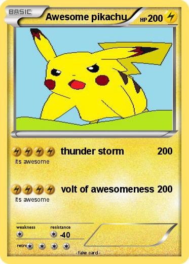 Pokemon Awesome pikachu