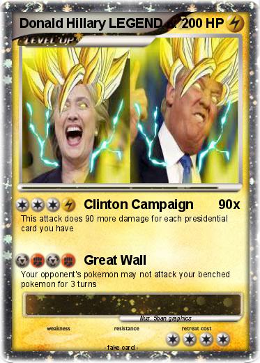Pokemon Donald Hillary LEGEND