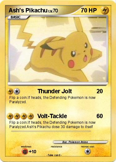 Pokemon Ash's Pikachu