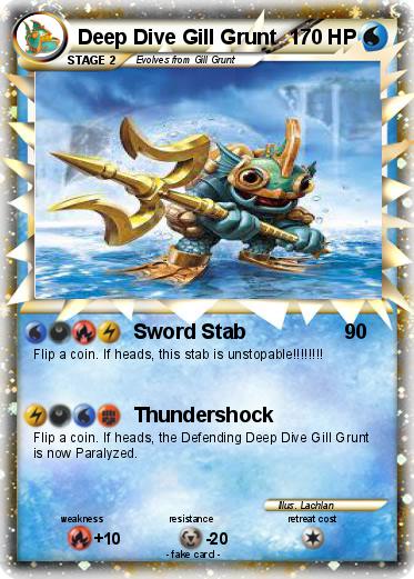 Pokemon Deep Dive Gill Grunt