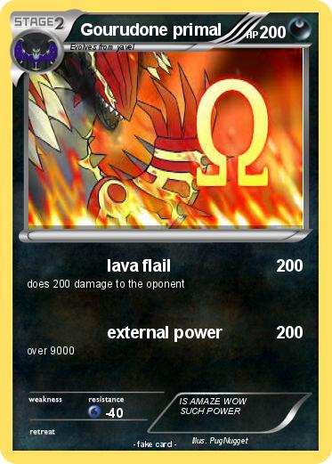 Pokemon Gourudone primal