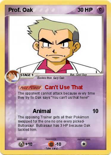 Pokemon Prof. Oak