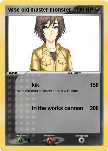 Pokemon wise old master monster
