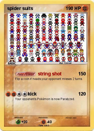 Pokemon spider suits