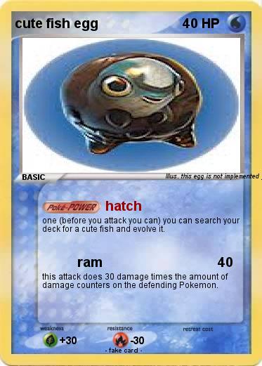 Pokemon cute fish egg