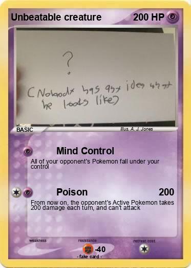 Pokemon Unbeatable creature