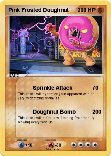 Pokemon Pink Frosted Doughnut