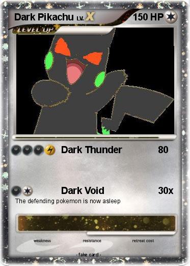 Pokemon Dark Pikachu