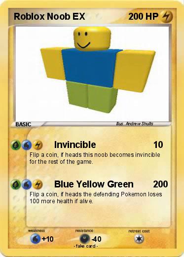Pokemon Roblox Noob Ex - yellow roblox noob