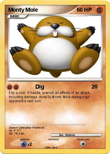Pokemon Monty Mole