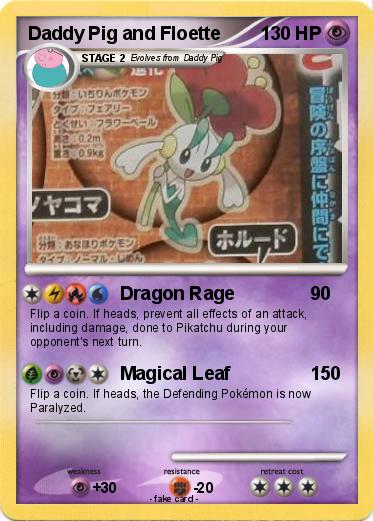 Pokemon Daddy Pig and Floette