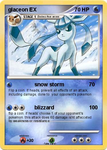 Pokemon glaceon EX