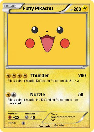 Pokemon Fuffy Pikachu