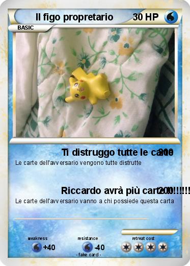 Pokemon Il figo propretario
