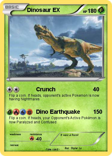 Pokemon Dinosaur EX