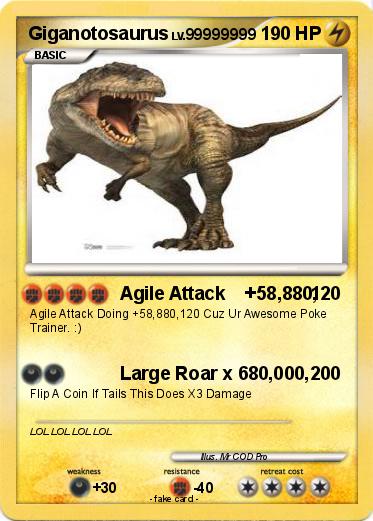 Pokemon Giganotosaurus