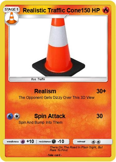 Pokemon Realistic Traffic Cone