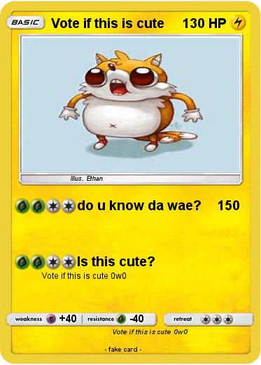 Pokemon Vote if this is cute