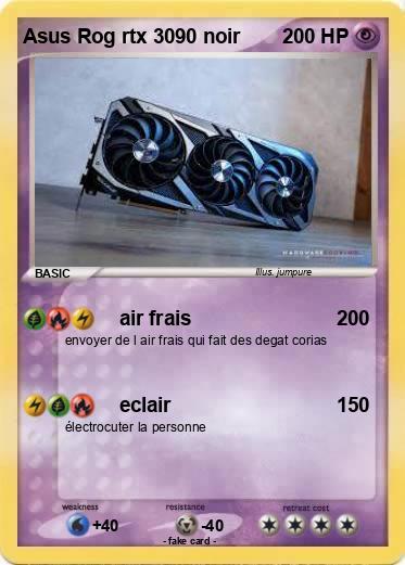 Pokemon Asus Rog rtx 3090 noir