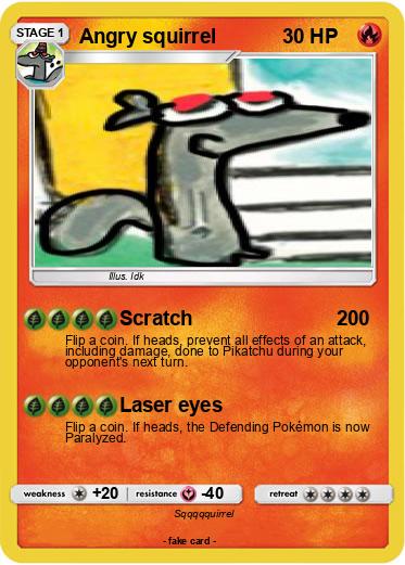Pokemon Angry squirrel