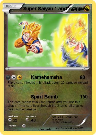 Pokemon Super Saiyan 1 and 2 Goku