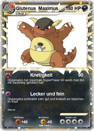Pokemon Glutenus  Maximus