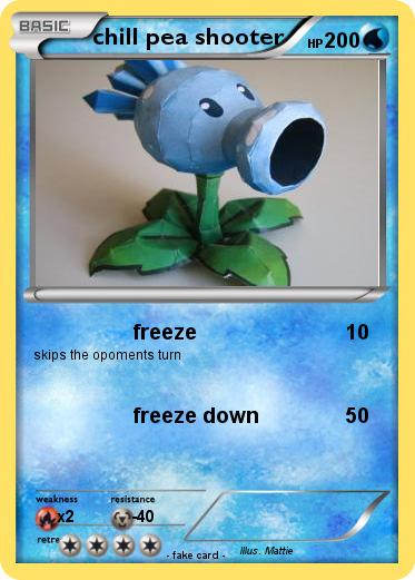 Pokemon chill pea shooter
