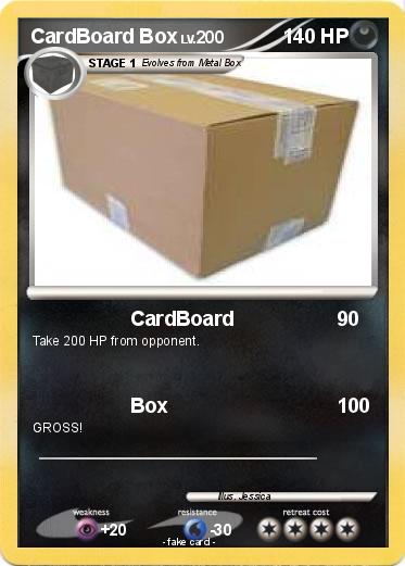 Pokemon CardBoard Box