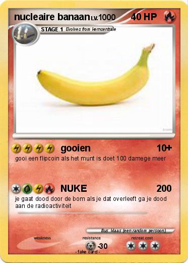 Pokemon nucleaire banaan