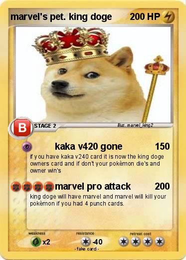 Pokemon marvel's pet. king doge