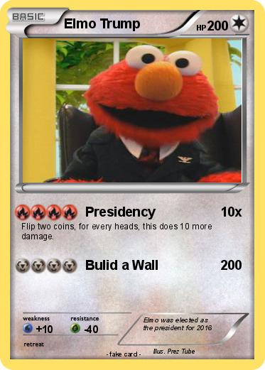Pokemon Elmo Trump