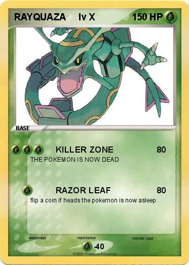 Pokemon RAYQUAZA     lv X