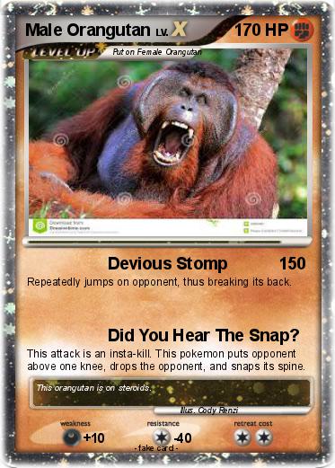 Pokemon Male Orangutan