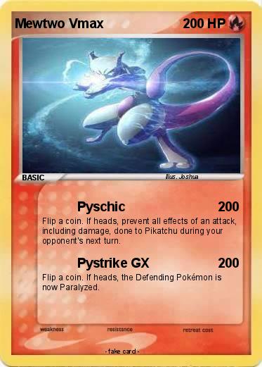 Pokemon Mewtwo Vmax