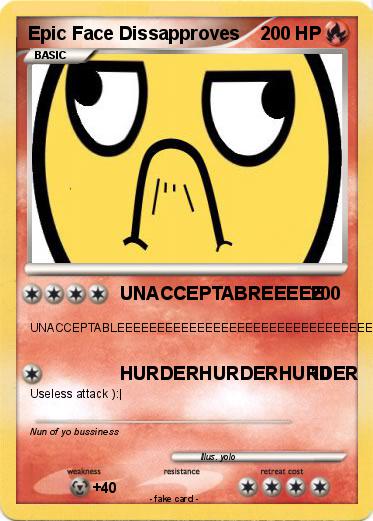 Pokemon Epic Face Dissapproves
