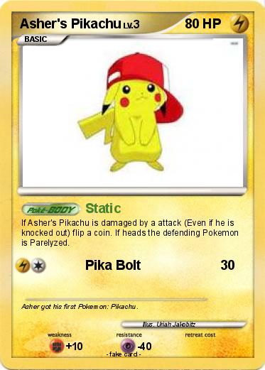 Pokemon Asher's Pikachu