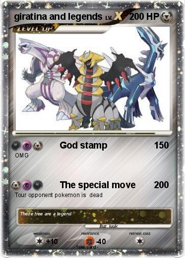 Pokemon giratina and legends