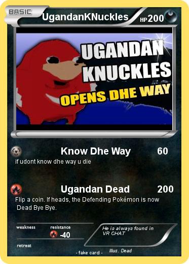 Pokemon UgandanKNuckles