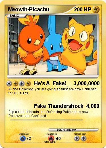 Pokemon Meowth-Picachu