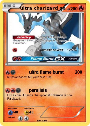 Pokemon ultra charizard gx
