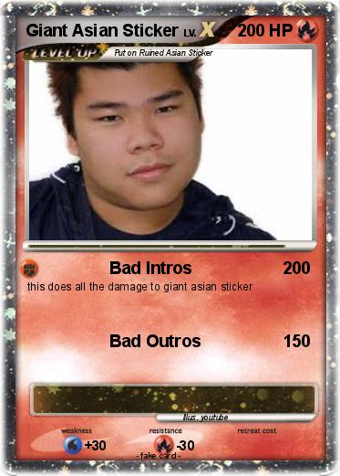 Pokemon Giant Asian Sticker