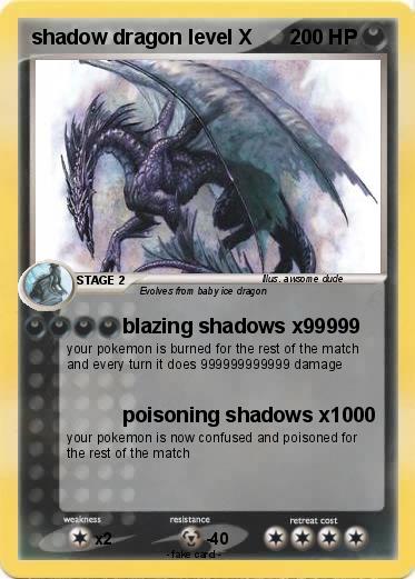 Pokemon shadow dragon level X