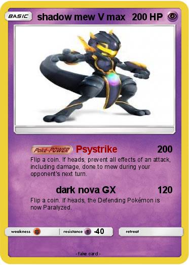 Pokemon shadow mew V max