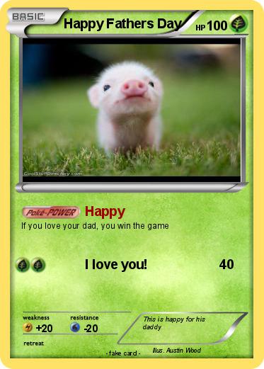 Pokemon Happy Fathers Day