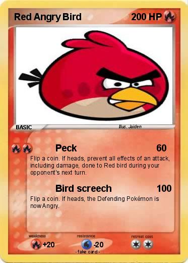 Pokemon Red Angry Bird