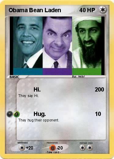 Pokemon Obama Bean Laden