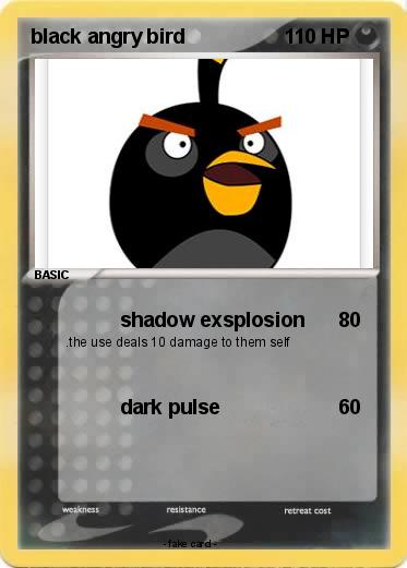 Pokemon black angry bird