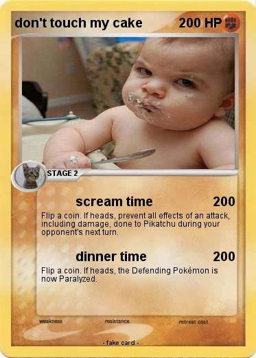 Pokemon don't touch my cake