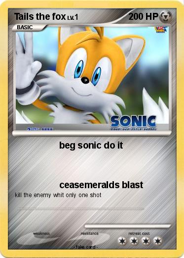 Pokemon Tails the fox