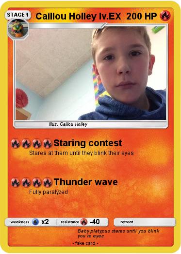 Pokemon Caillou Holley lv.EX